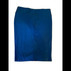 Boom Boom Jeans Co Skirt NWT Size Large Blue Pencil Elastic Waist Work Leisure